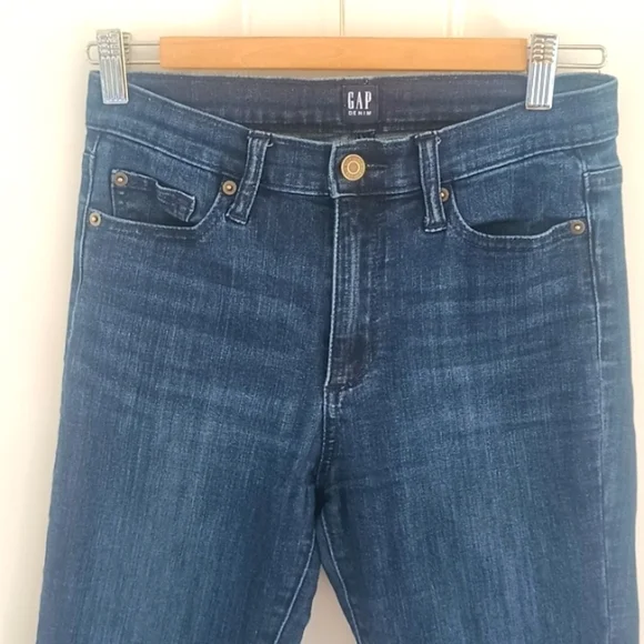 Gap dark wash high rise jeggings in size 25 regular - Picture 4 of 10